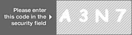 captcha code for visual authentication  letter A number 3 letter N number 7